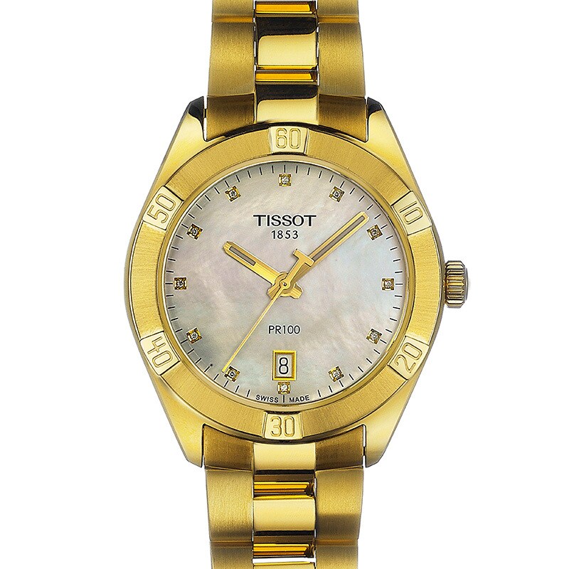 Tissot pr100 Gold. Tissot PR 100 Sport Chic. Часы Tissot t1019103311601.