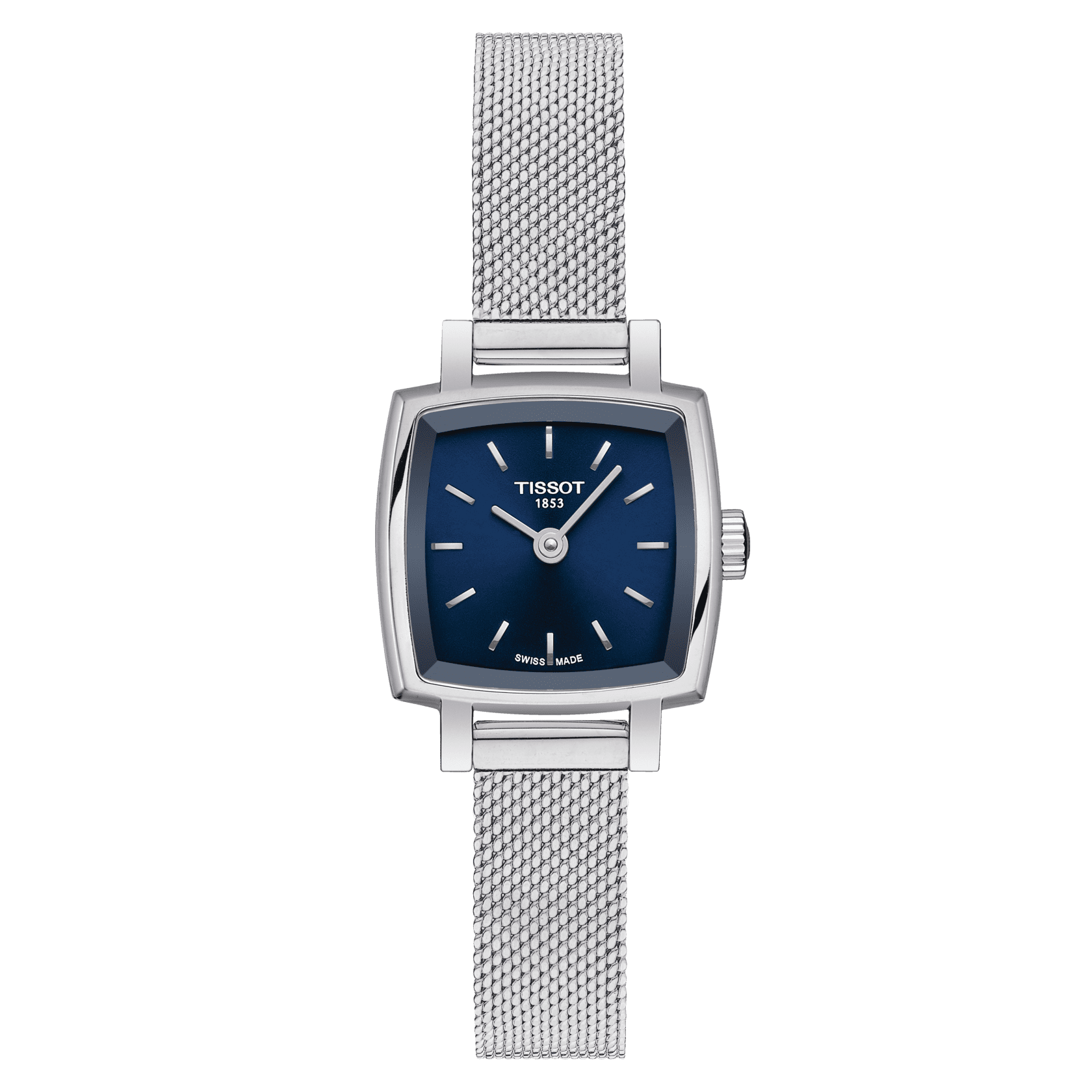 TISSOT T058.109.11.041.00 Lovely Square Stainless Steel Watch Blue