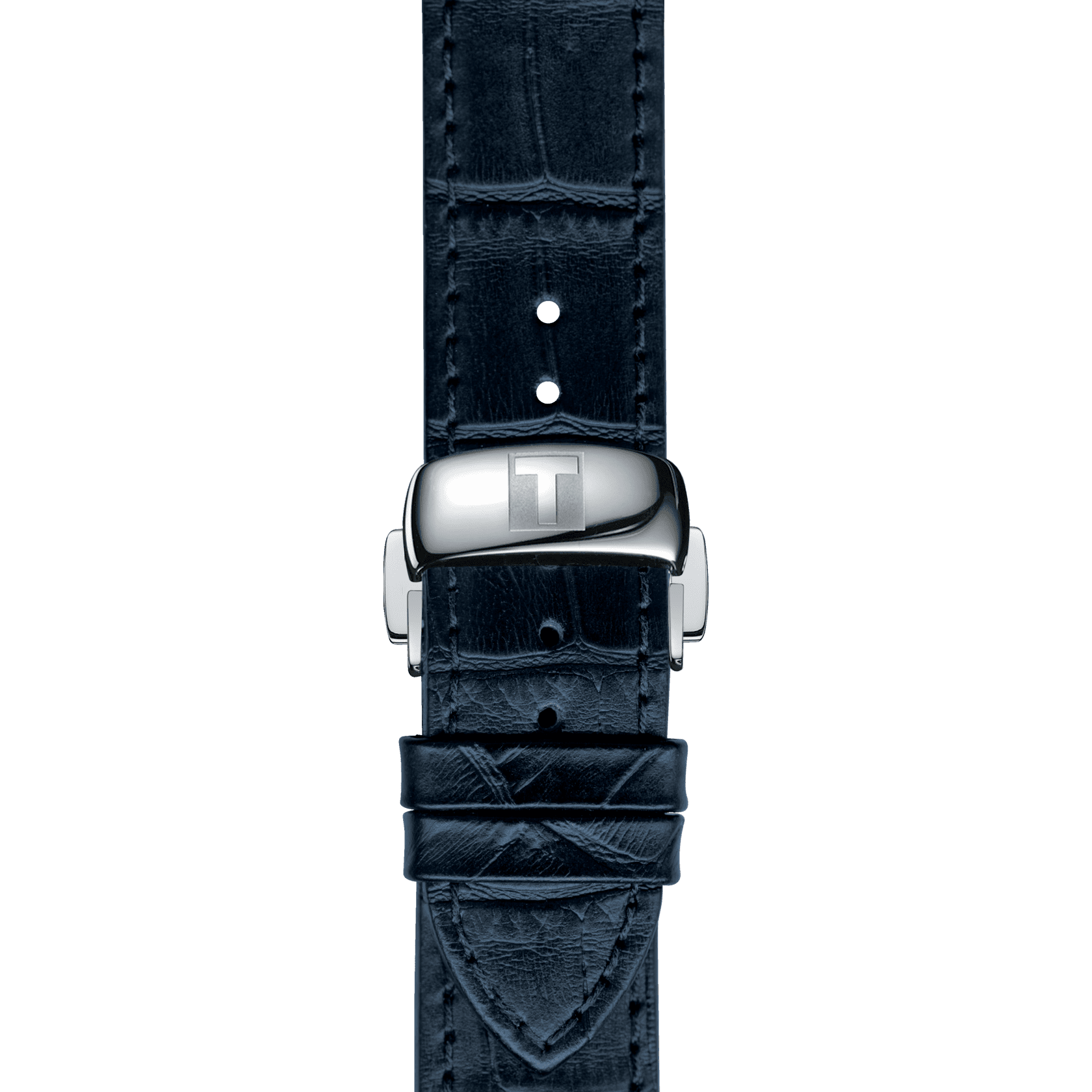 Tissot official blue leather strap lugs 19 mm