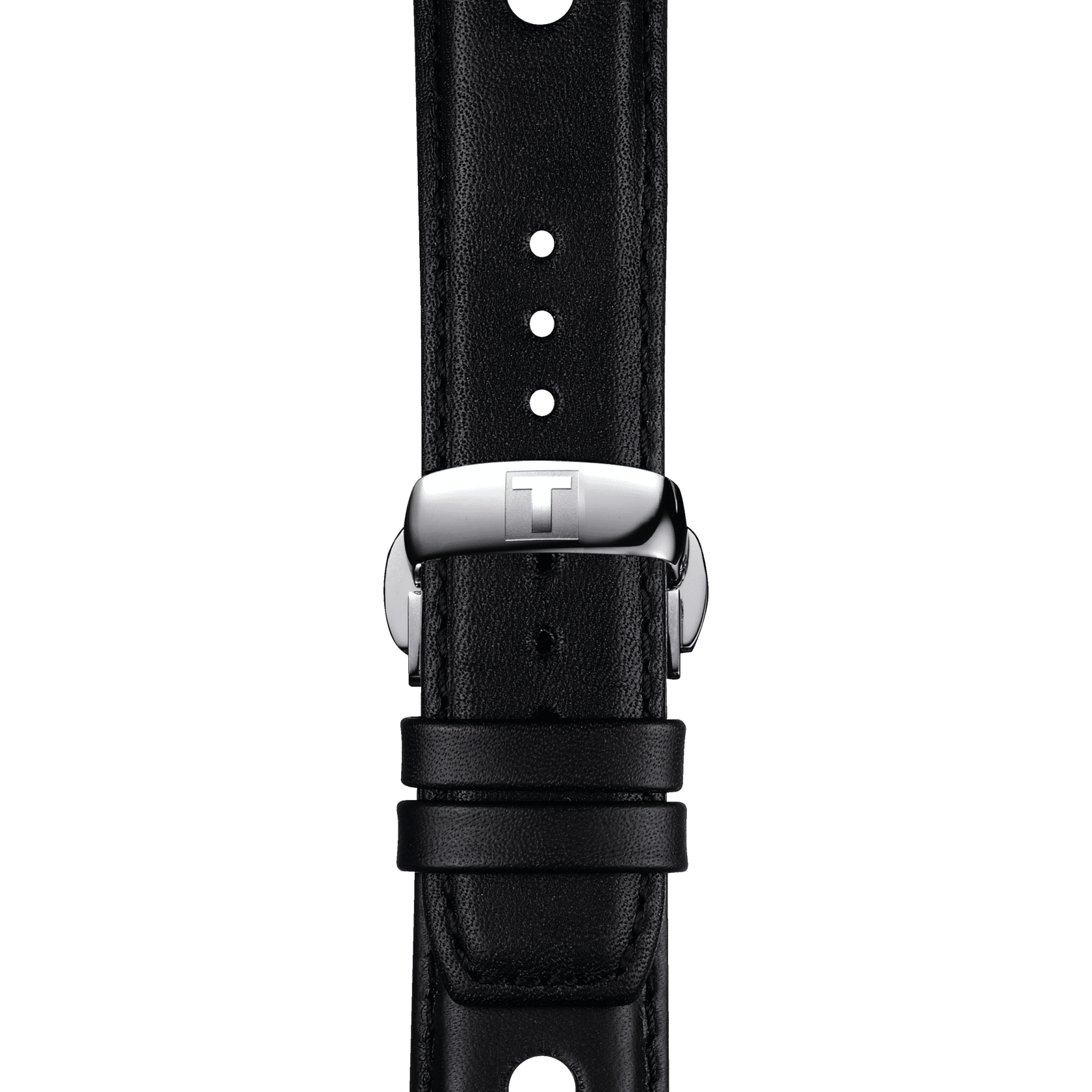 Cinturino Tissot ufficiale nero in pelle ansa 20 mm