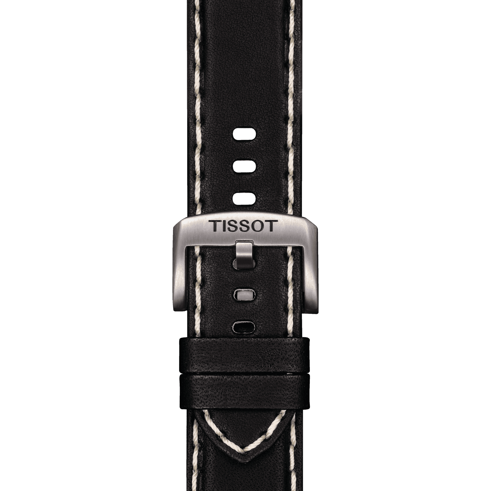 Tissot official black leather strap lugs 22 mm