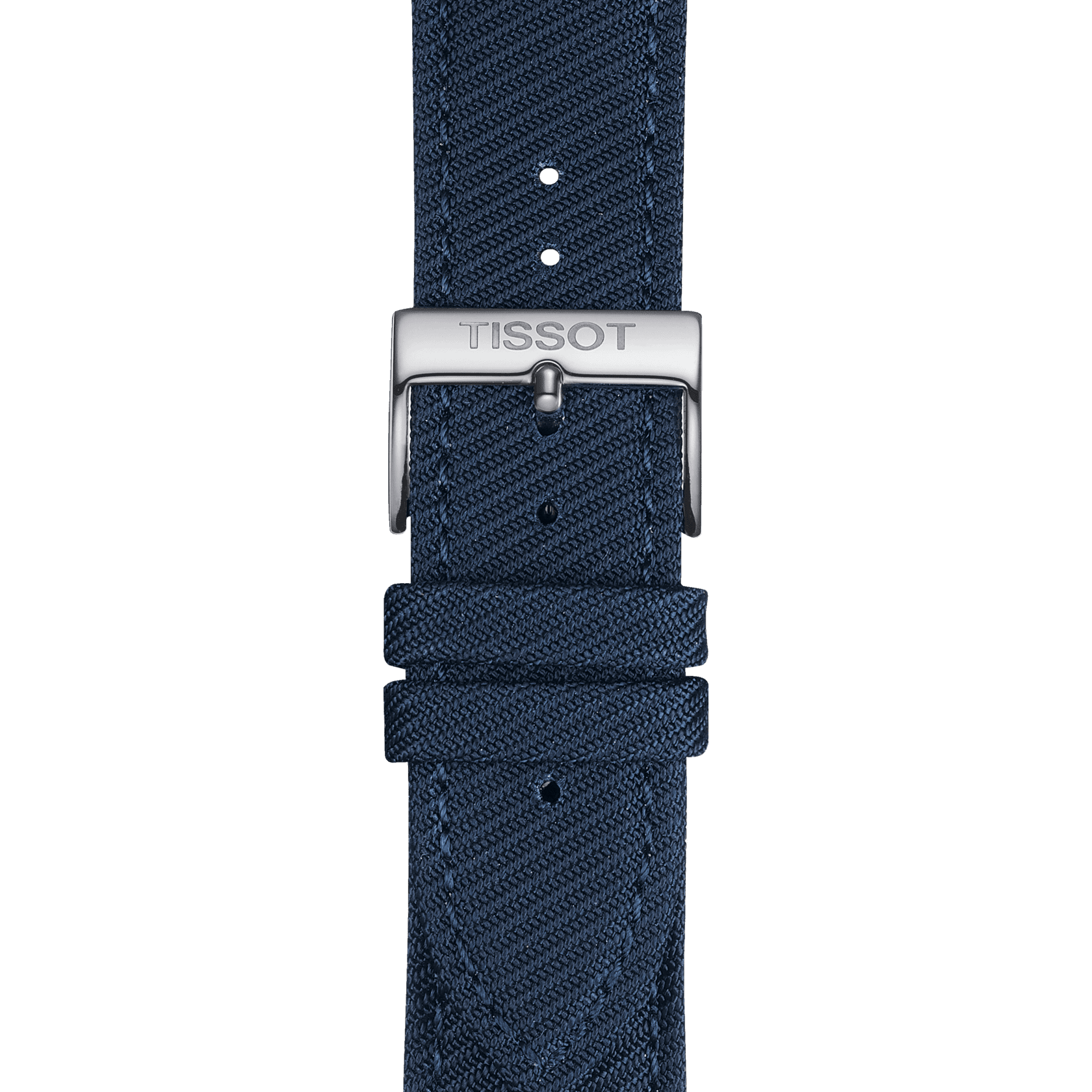 Bracelet officiel Tissot textile bleu entre-cornes 22 mm
