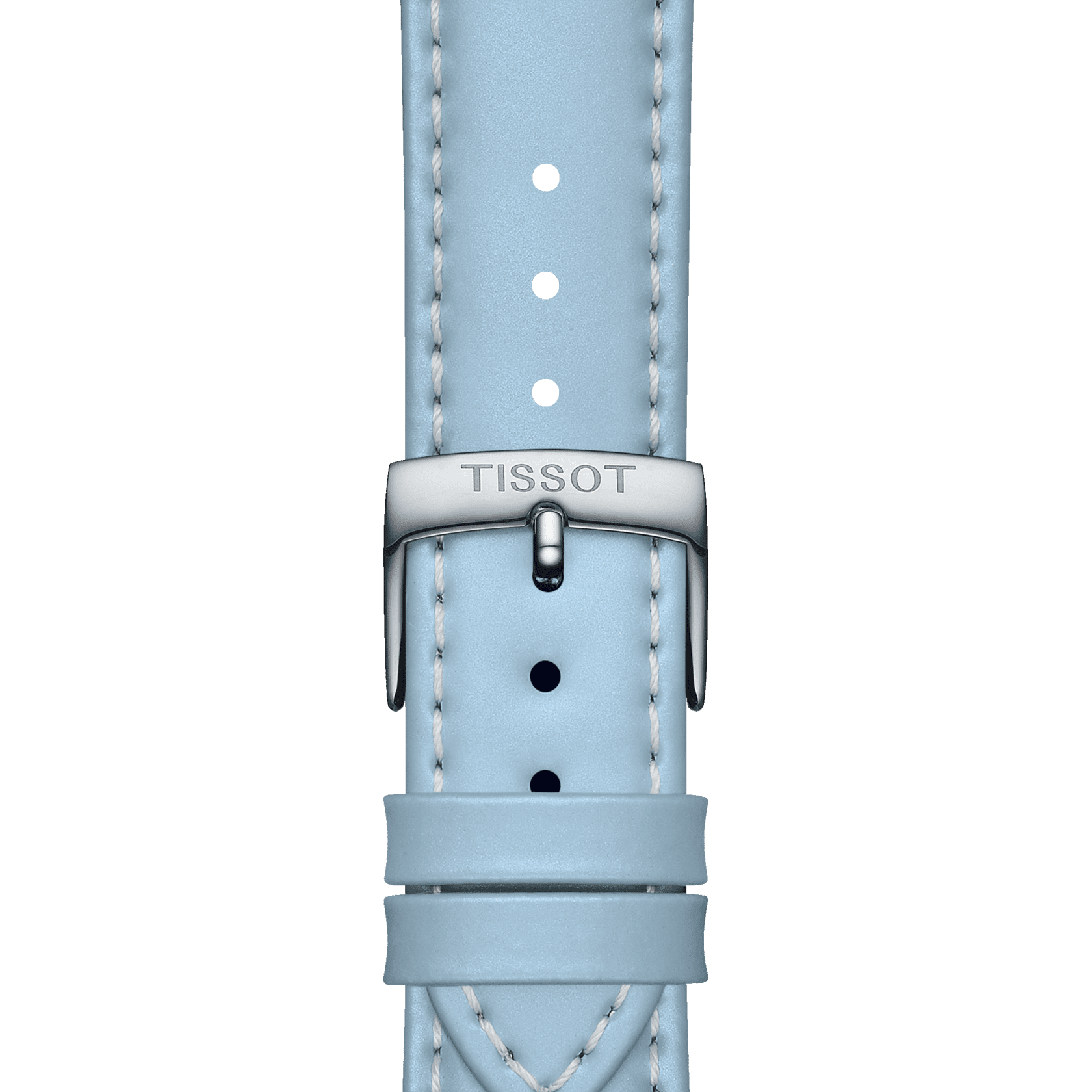 Bracelet cuir bleu Tissot officiel entre-cornes 18 mm