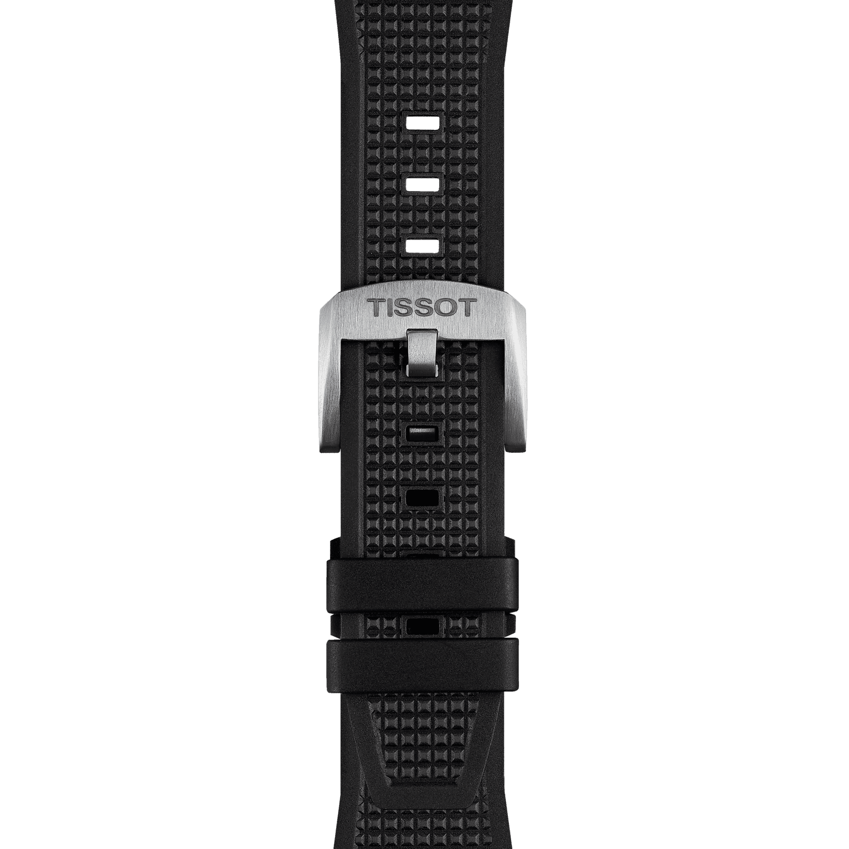 Original Tissot Kautschukarmband schwarz für PRX-Modelle mit 40 mm Durchmesser