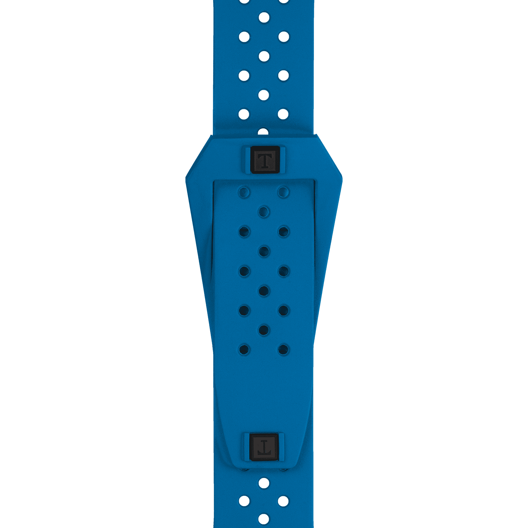 Bracelet Officiel Tissot Caoutchouc Bleu Sideral