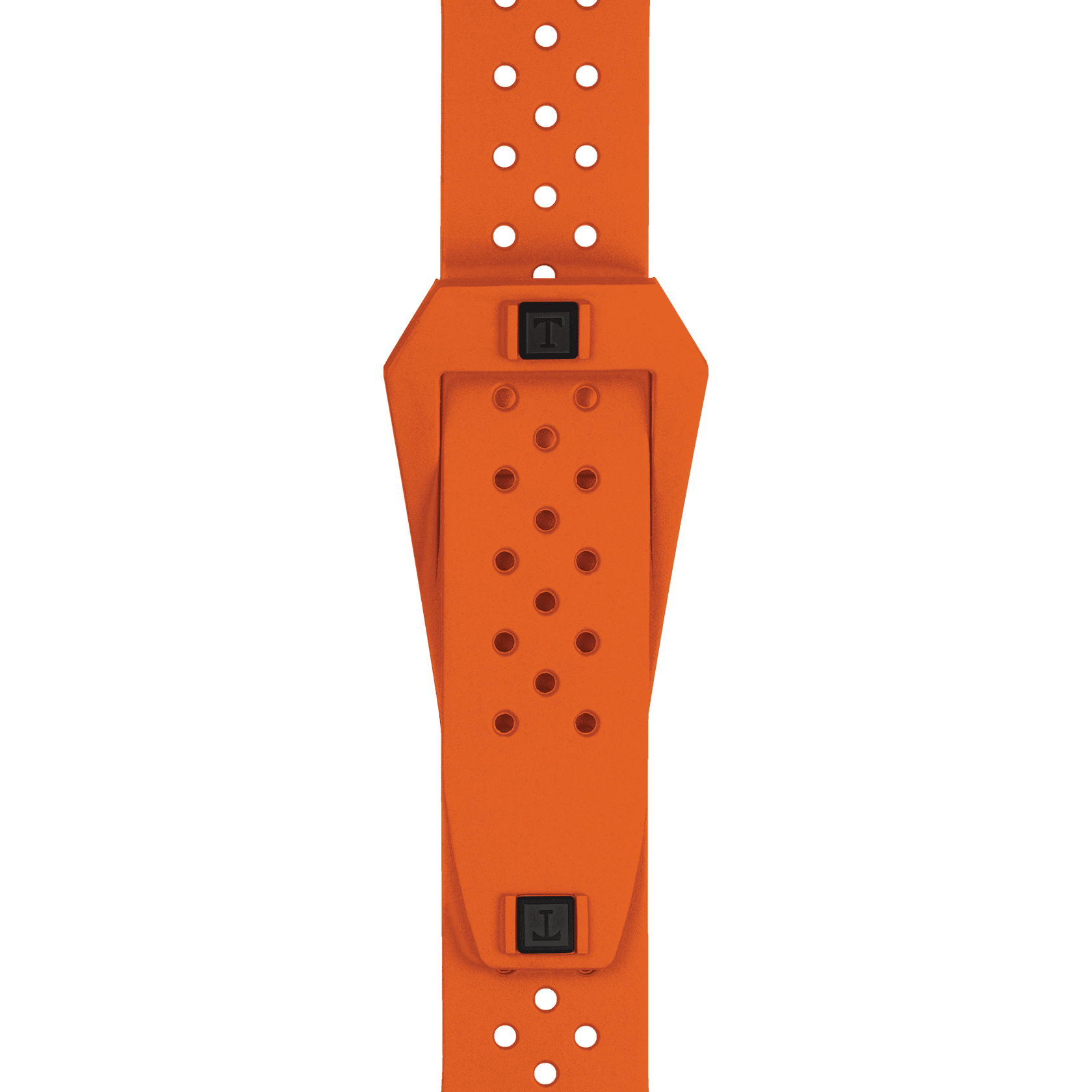 Bracelet Officiel Tissot Caoutchouc Orange Sideral