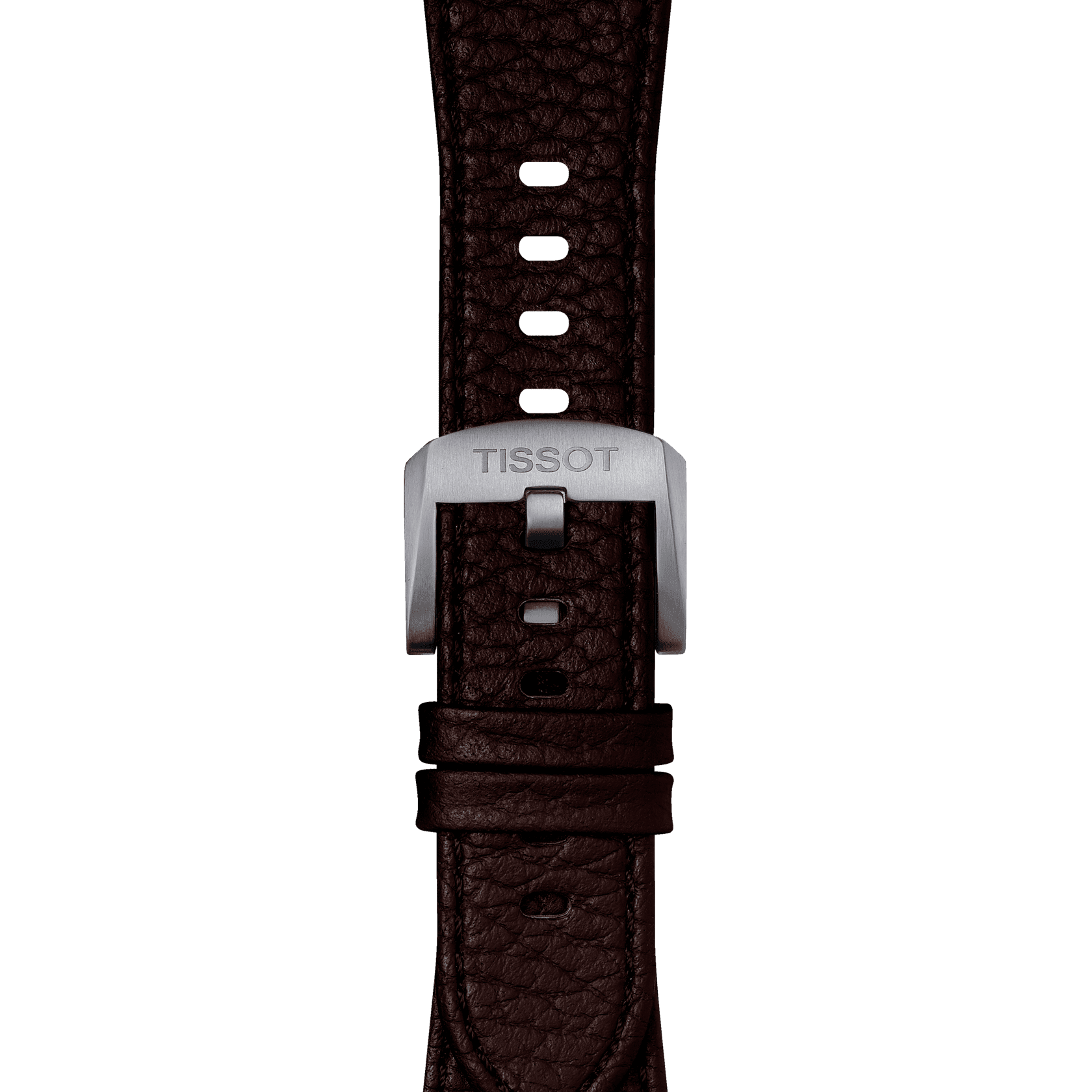 Tissot Official Brown PRX 40mm Leather Strap With Steel Endpiece