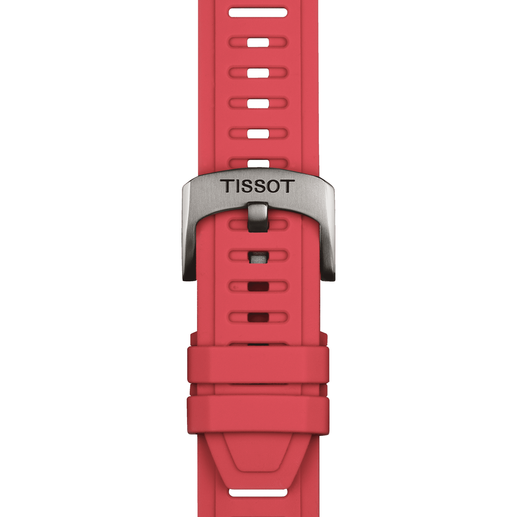 Bracelet Officiel Tissot Silicone rouge entre-cornes 21 mm