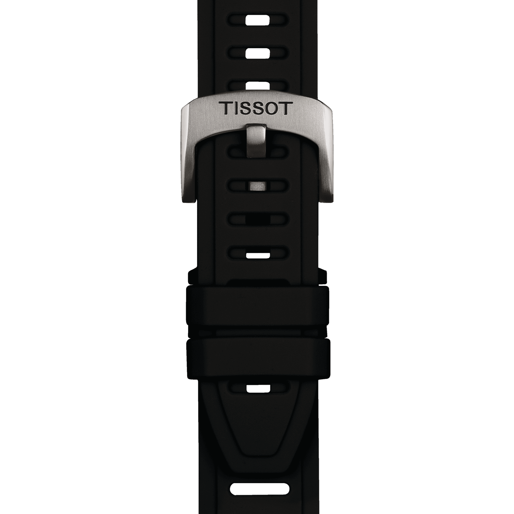 Silikonowy czarny pasek Tissot w rozmiarze XS 21 mm 
