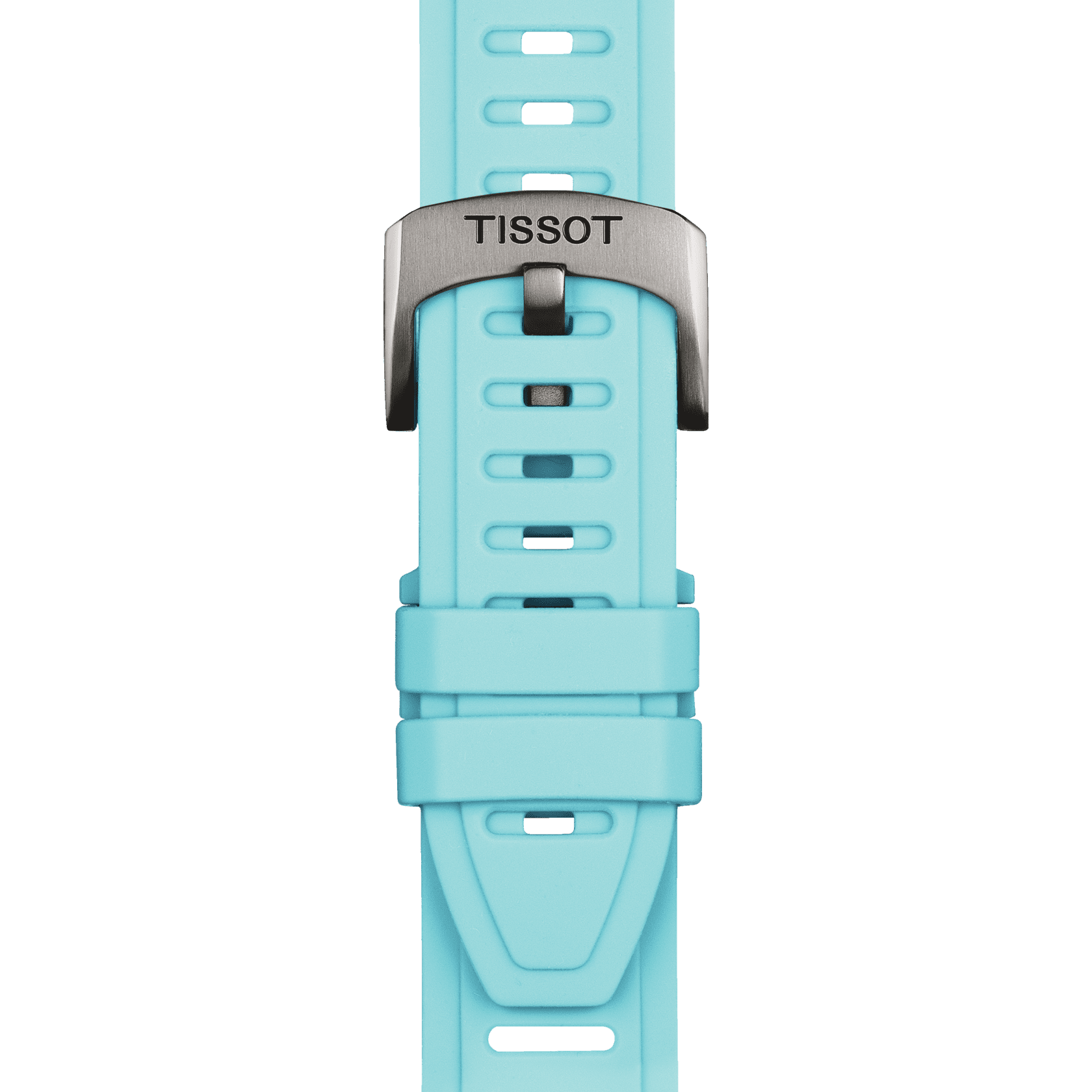 Cinturino ufficiale Tissot 21 mm in silicone azzurro XS