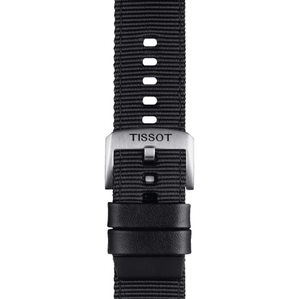 Tissot official black textile strap lugs 22 mm
