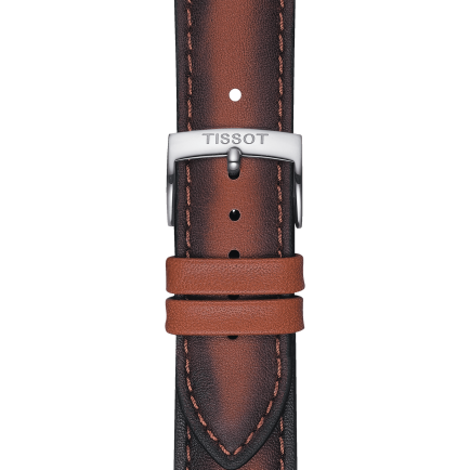 Tissot official bown leather strap lugs 20 mm