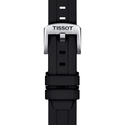 Tissot official black silicone strap lugs 18 mm