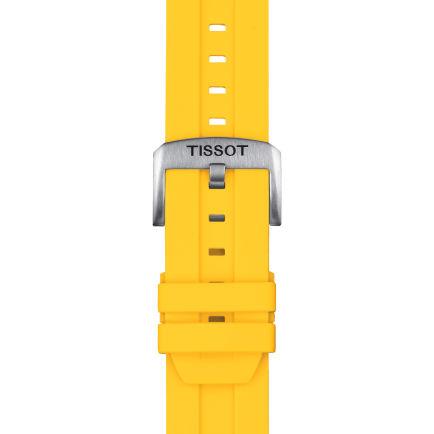 Оригинальный силиконовый желтый ремешок Tissot 22 мм