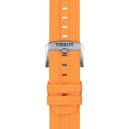 Tissot official orange silicone strap lugs 22 mm