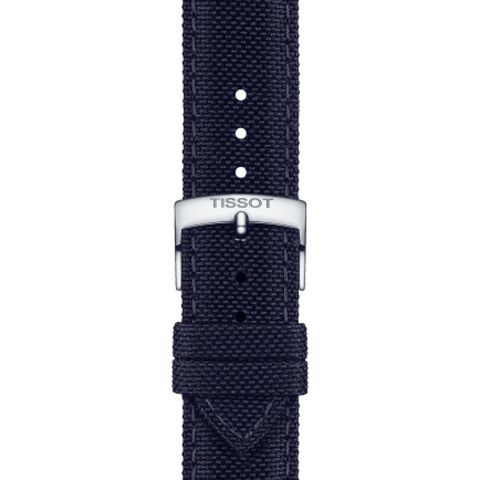 Tissot official blue fabric strap lugs 21 mm