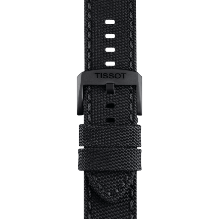Tissot official black fabric strap lugs 22 mm