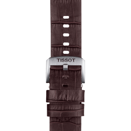 Tissot official brown leather strap lugs 22 mm