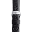 Bracelet officiel Tissot cuir noir entre-cornes 19 mm T852013405