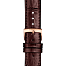 Bracelet officiel Tissot cuir brun entre-cornes 20 mm T852043014