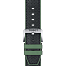 Bracelet officiel Tissot caoutchouc vert et cuir noir entre-cornes 22 mm T852046787