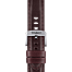 Bracelet officiel Tissot cuir brun entre-cornes 20 mm T852046836