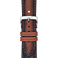 Bracelet officiel Tissot cuir brun entre-cornes 20 mm T852046842
