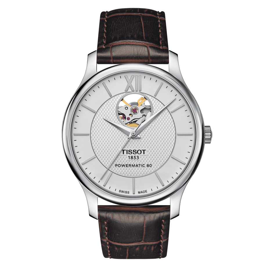 Op te slaan Omgaan met Grace Tissot Tradition Powermatic 80 Open Heart horloges - T0639071603800 |  TISSOT® België