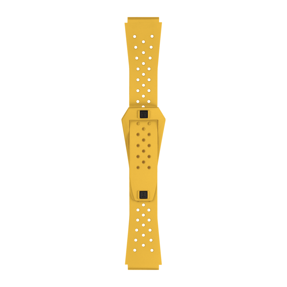 Correa de reloj silicona amarilla 22 mm T852047916 - Tissot - Ocarat