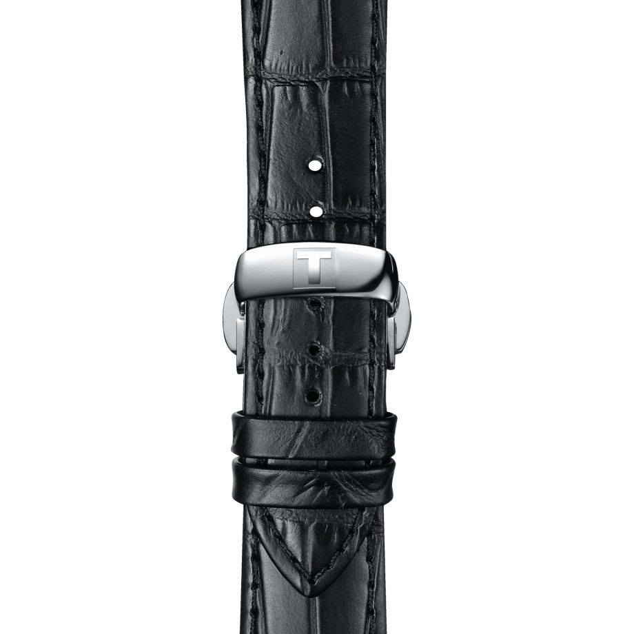 Officiële Tissot zwart lederen band 21 mm