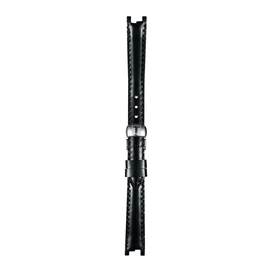 Bracelet officiel Tissot cuir noir entre-cornes 12 mm - Voir 2