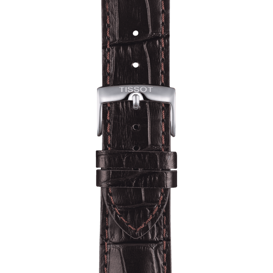 Tissot official black leather strap lugs 12 mm
