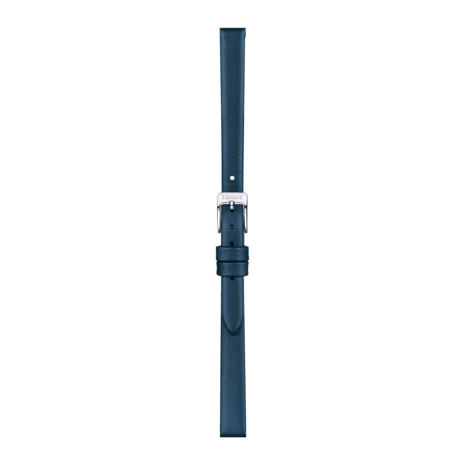 Bracelet officiel Tissot cuir bleu entre-cornes 09 mm - Voir 2