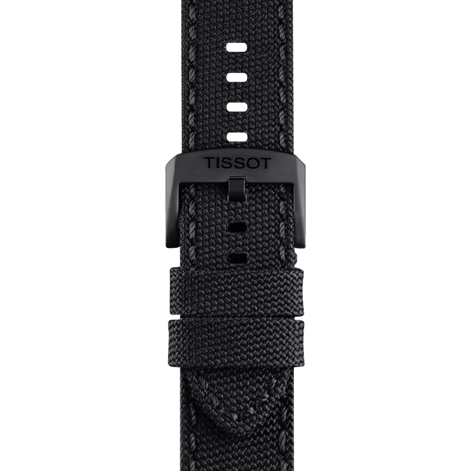 Tissot official black fabric strap lugs 22 mm