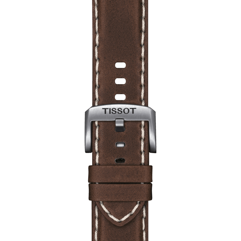 Officiële Tissot bruin lederen band 22 mm