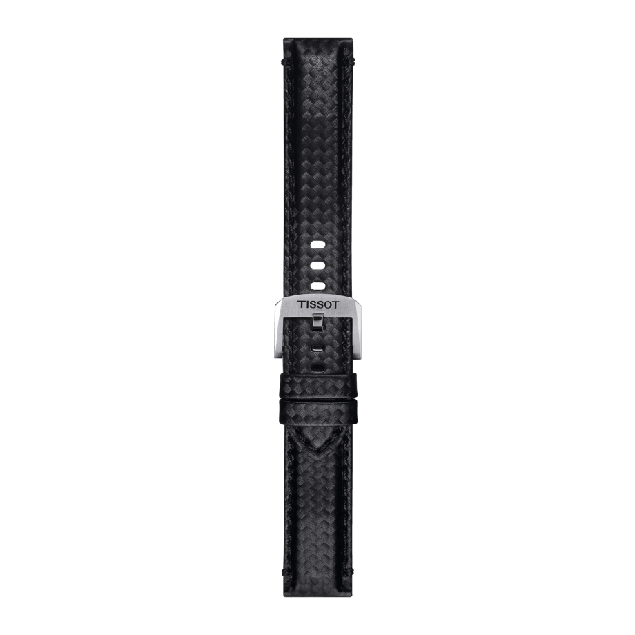 Bracelet officiel Tissot tissu noir entre-cornes 20 mm - Voir 2