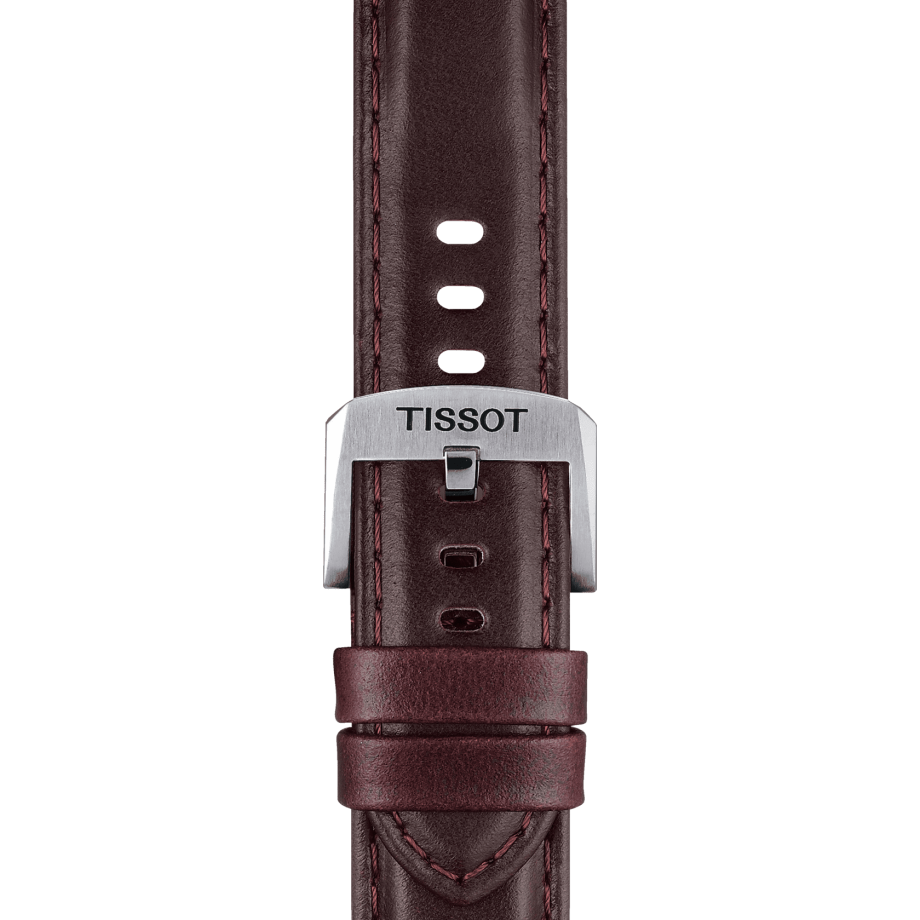 Tissot official brown leather strap lugs 20 mm
