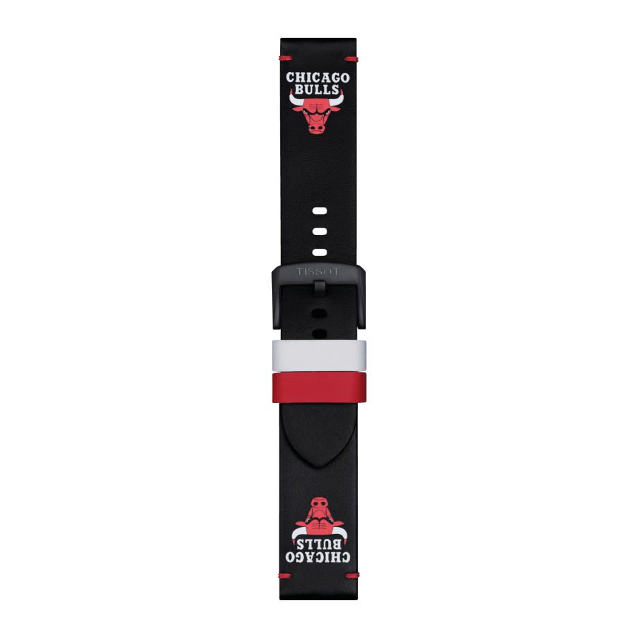 Tissot Official NBA leather strap Chicago Bulls 22mm - View 3