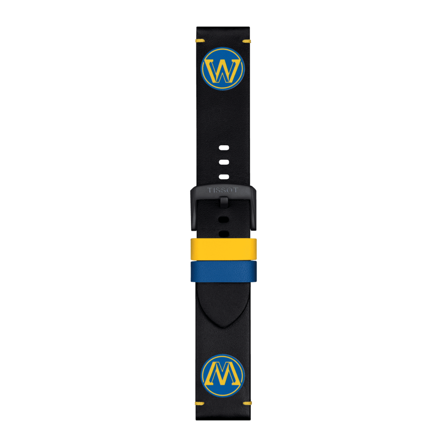Tissot Official NBA leather strap Golden State Warriors 22mm - View 3