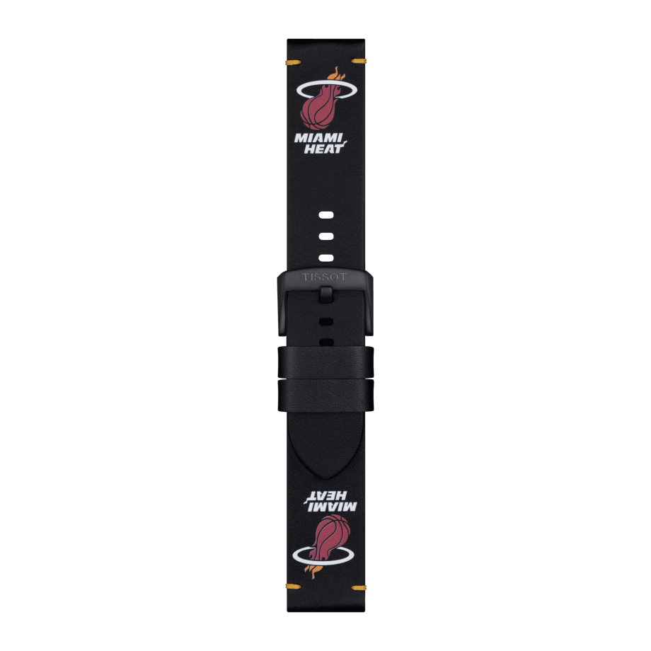 Tissot Official NBA leather strap Miami Heat 22mm - View 3