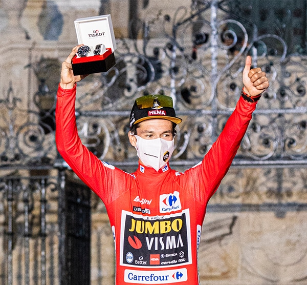 Congratulations to our Tissot Ambassador, Primoz Roglič, Winner of La Vuelta 2021