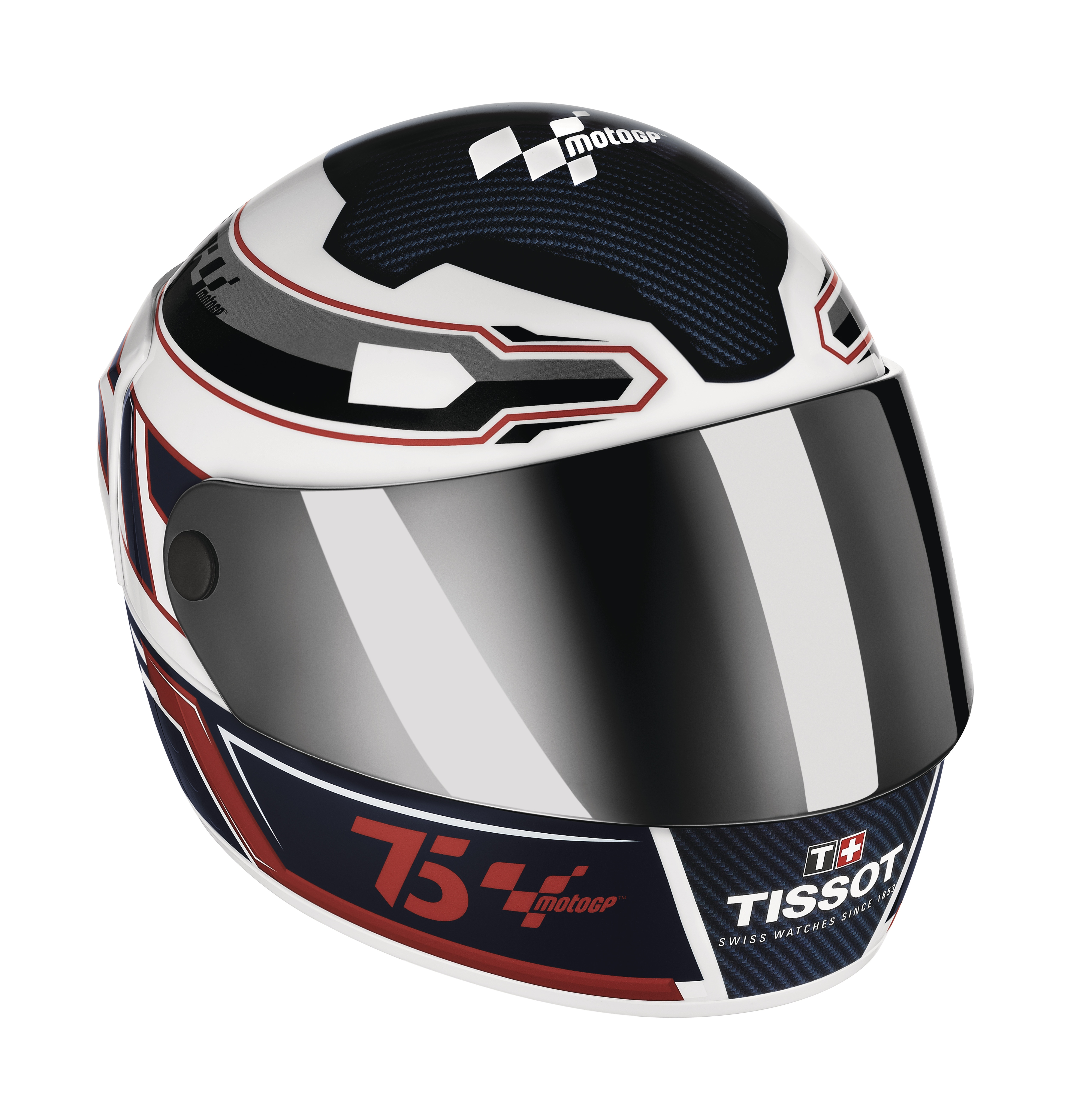Image of the mini-helmet package when it's closed, with the T-Race MotoGP watch inside