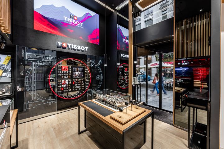 Innenraum der Tissot-Boutique in Wien