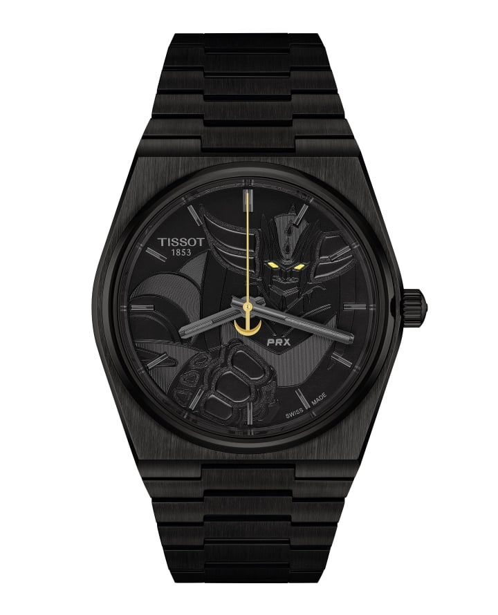 Soldier visual of the Tissot PRX UFO Robot Grendizer 50th Anniversary 40mm in natural light