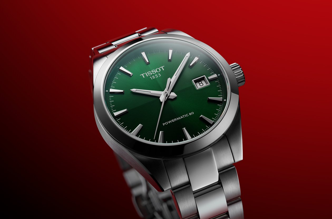 close up of silver watch