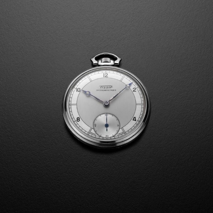 Tissot pocket watch after cleaning.