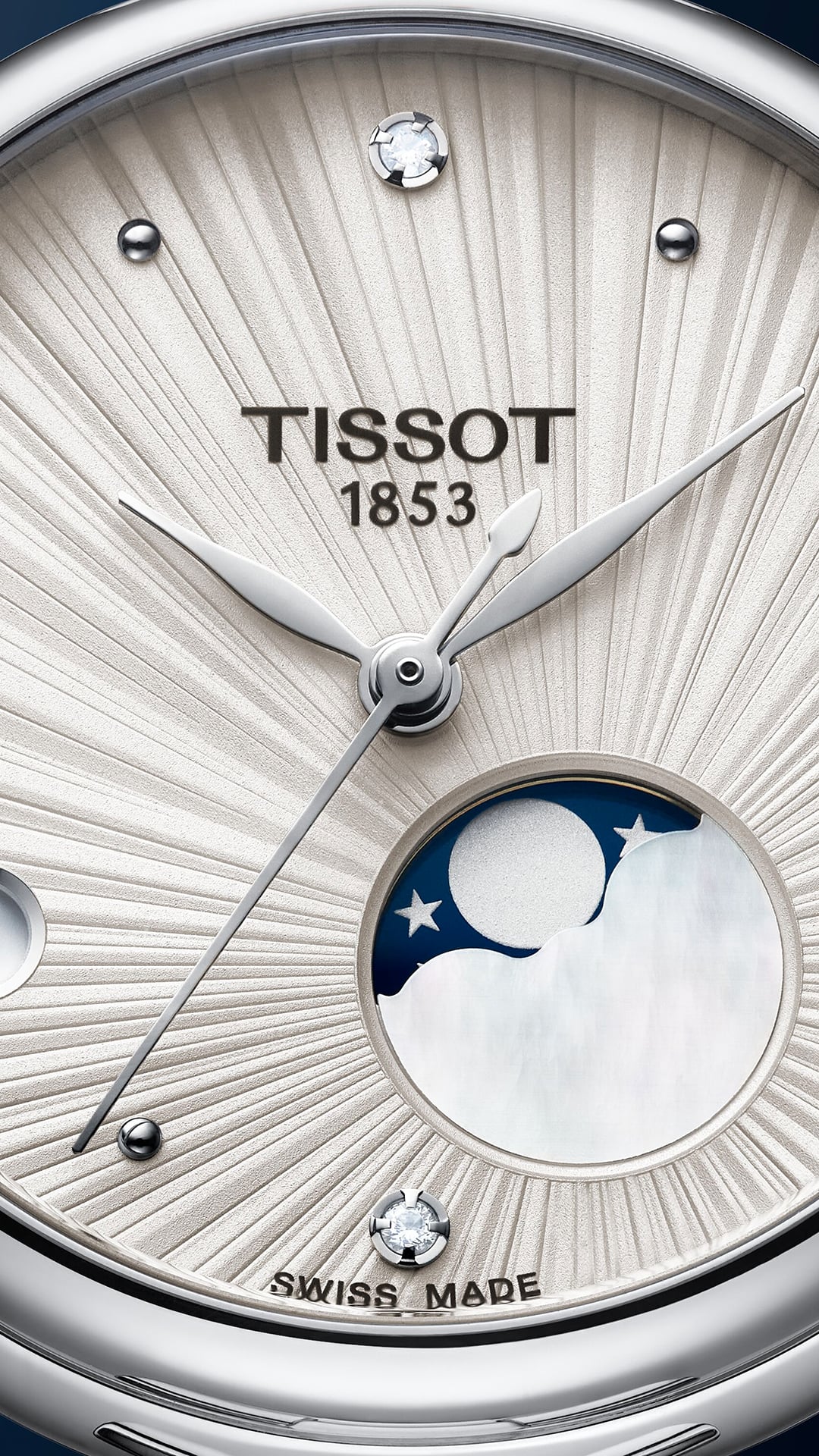 Woman wearing the Tissot Désir Moonphase by day