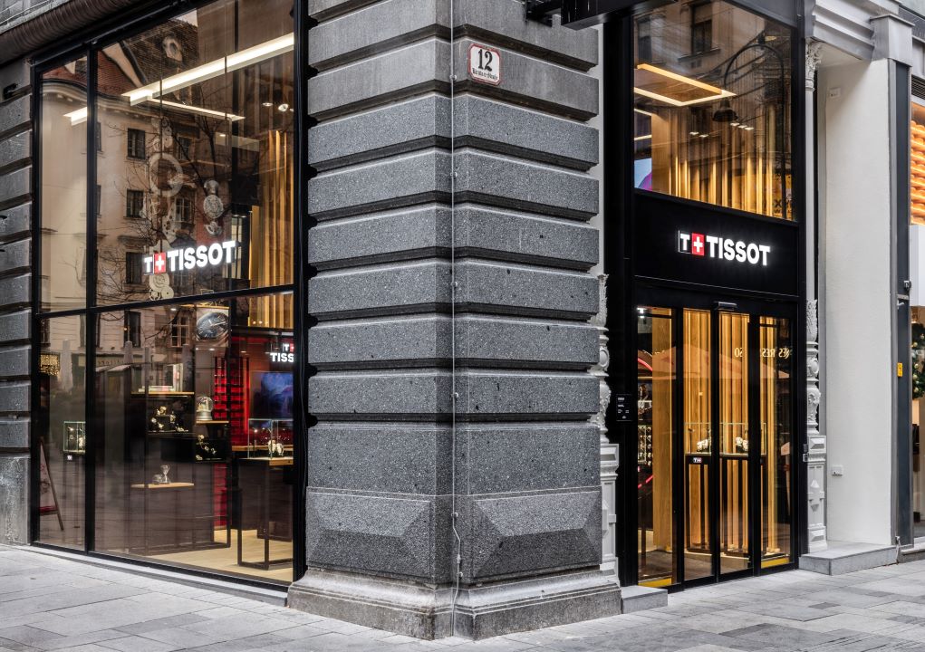 Eingang der Tissot-Boutique in Wien