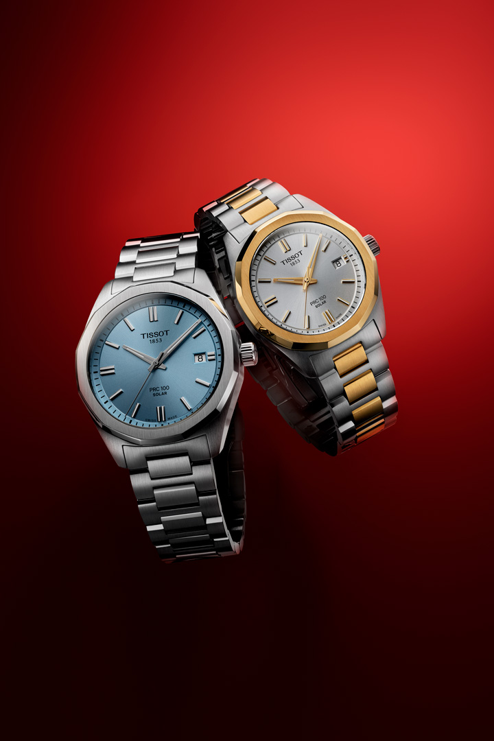 Close up of a Tissot Le Locle 20th anniversay dial 