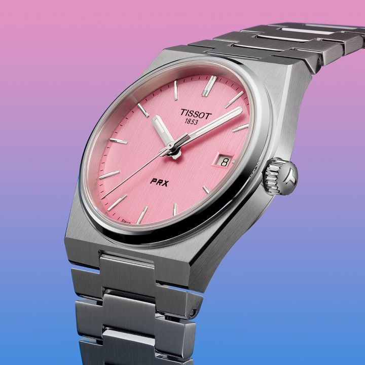 Tissot PRX z tarczą w kolorze r&oacute;żowego złota